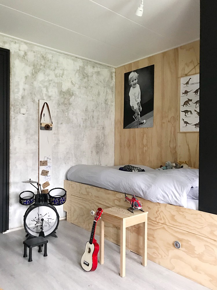 De stoere slaapkamer van Déjan!