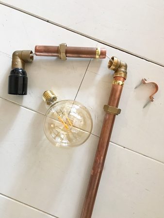 ontsnappen waarom altijd Do It Yourself, industriële lampen maken van koperbuis. - Jellina Detmar  Interieur & Styling blog