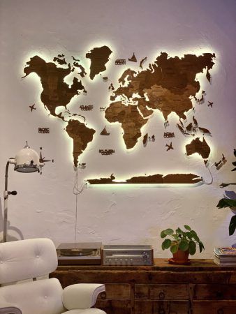 vervangen Tentakel Vierde Een wereldkaart als wanddecoratie - Jellina Detmar Interieur & Styling blog